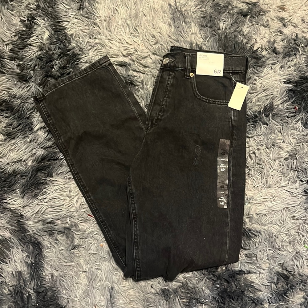 NWT Aeropostale Black Ripped Jeans